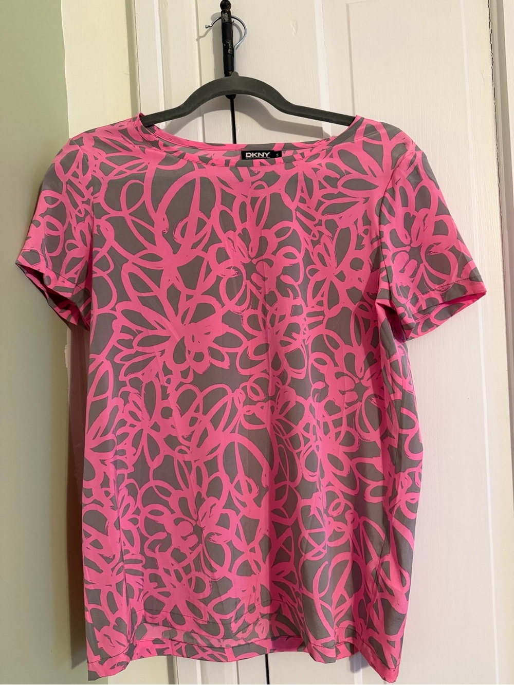 DKNY Pink & Grey Shirt